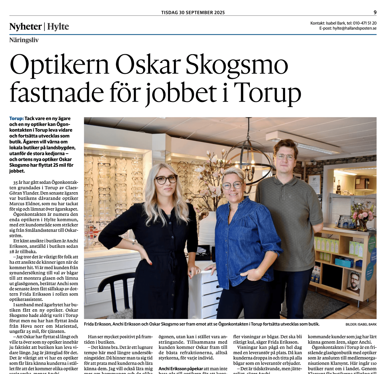Ett nytt kapitel för Ögonkontakten i Torup